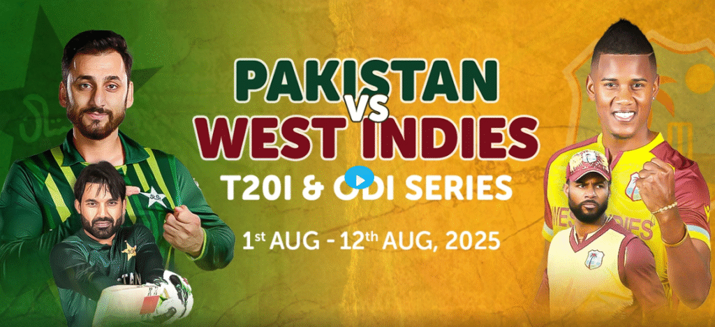 Pakistan vs West Indies Live PTV Sports